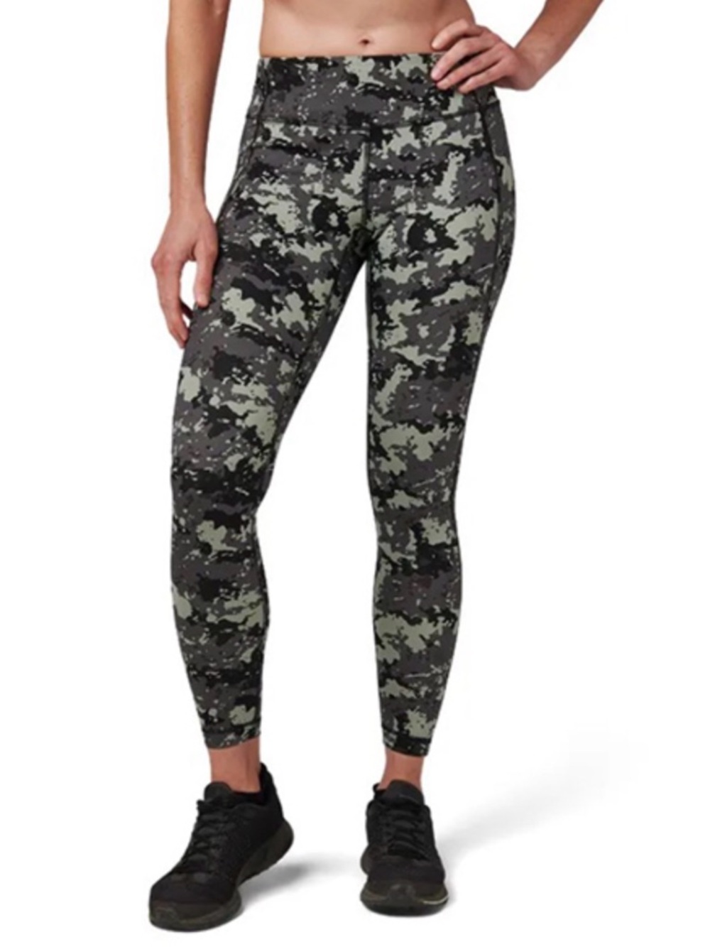 5.11 Tactical PT-R Camo Leggings - Gray & Black